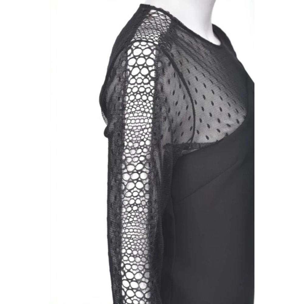 pinko Poly Crepe Jurk Black Dames