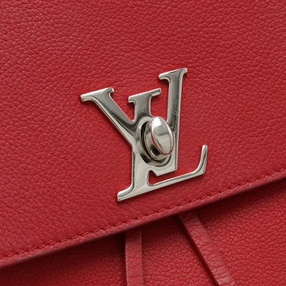 Louis Vuitton Vintage Pre-owned Leather backpacks Red Dames
