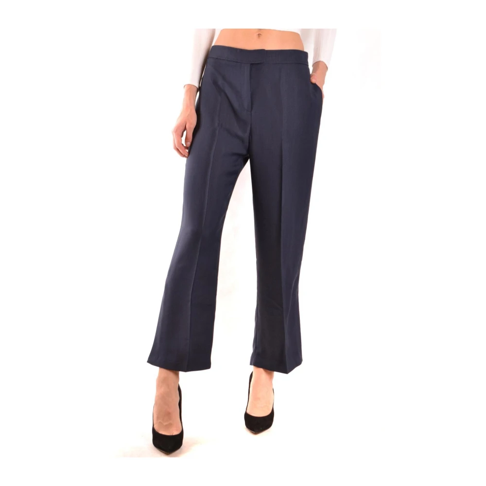 Pinko Women's Blue Cropped Trousers