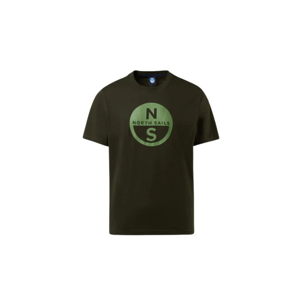 North Sails Men's Green T-Shirt Big Logo - T-Shirts - 2XL - Tops