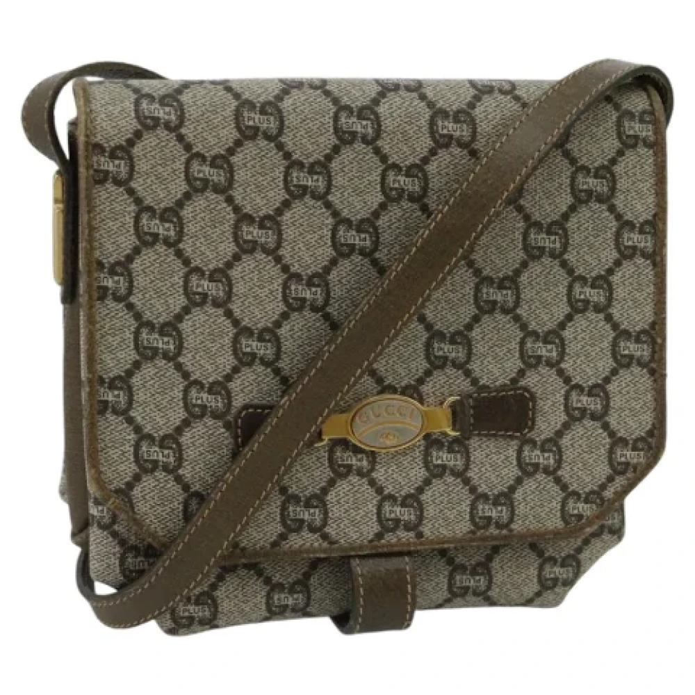 Gucci Vintage Pre-owned Leather gucci-bags Beige Dames