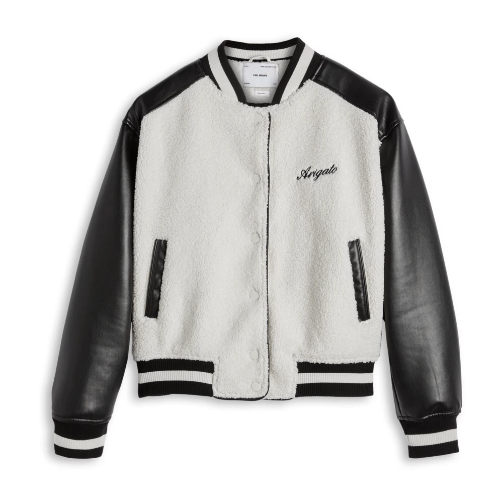 Axel Arigato Saul Varsity Jacket White Dames