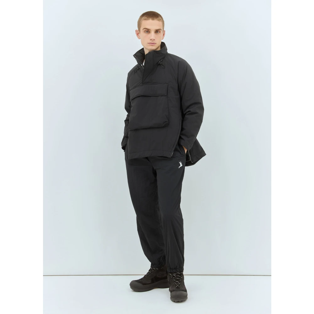 66 North Shell Weave Track Pants met Logo Black Heren