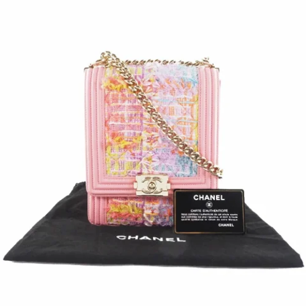 Chanel Vintage Pre-owned Fabric chanel-bags Pink Dames