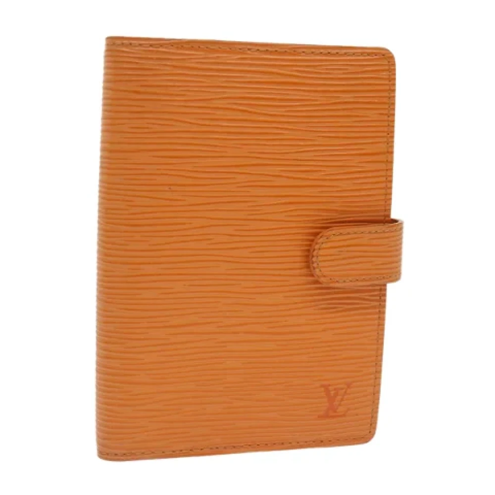 Louis Vuitton Vintage Pre-owned Leather home-office Orange Dames