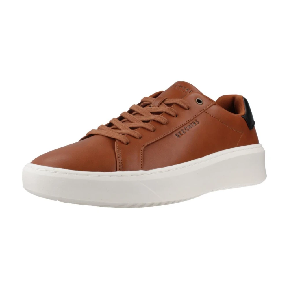Skechers Uomo Marrone Sneakers Suit - Immagine 6