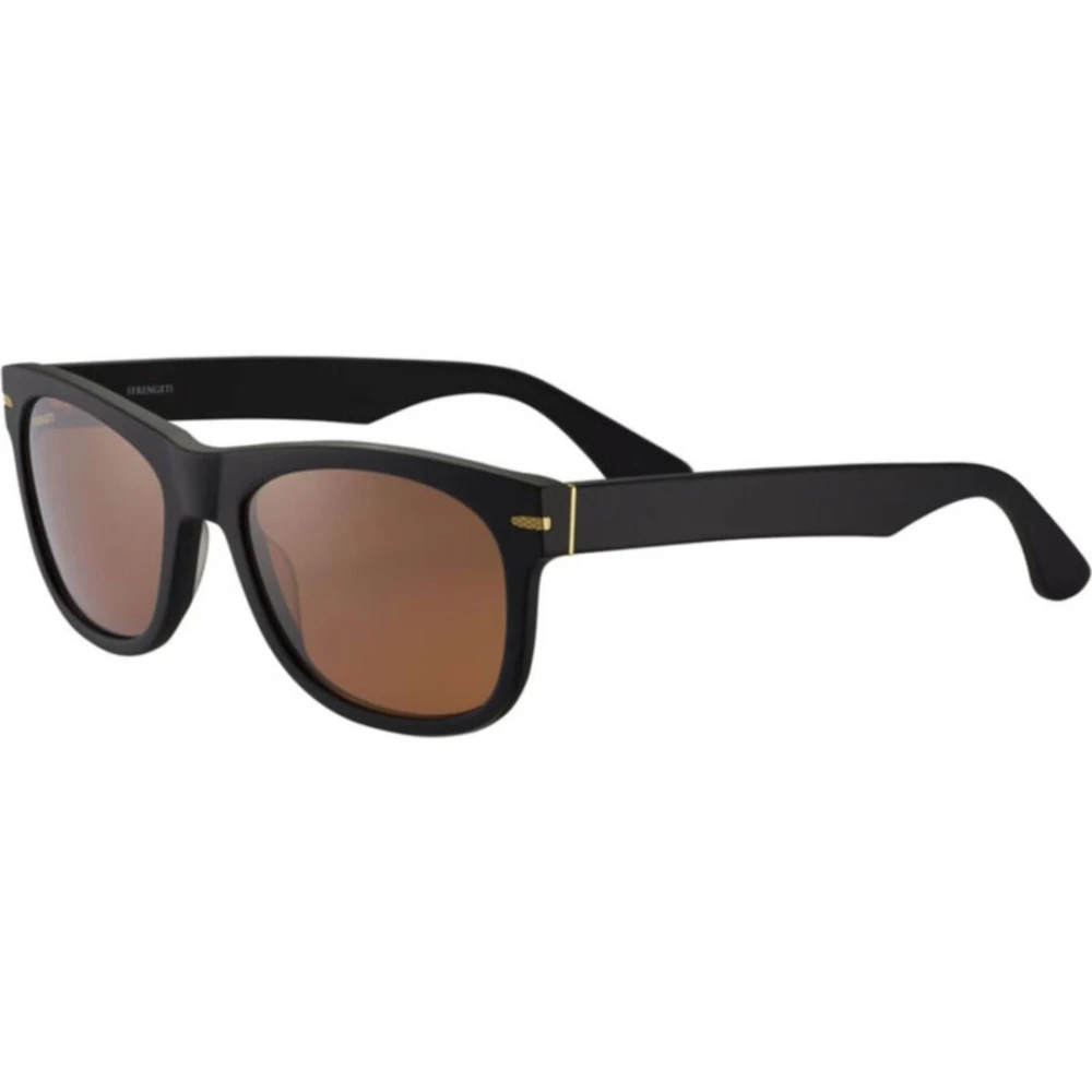Serengeti Unisex Black Sunglasses, One Size, Large Stylish Sunglasses