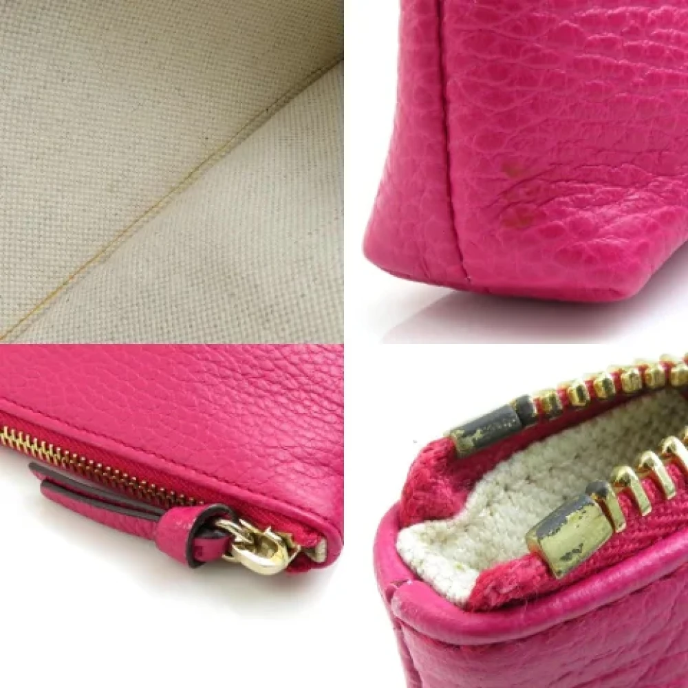 Gucci Vintage Pre-owned Leather pouches Pink Dames
