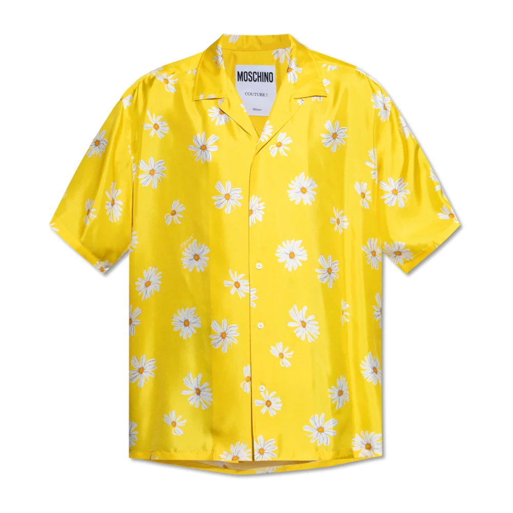 Moschino Zijden jurk Yellow Heren