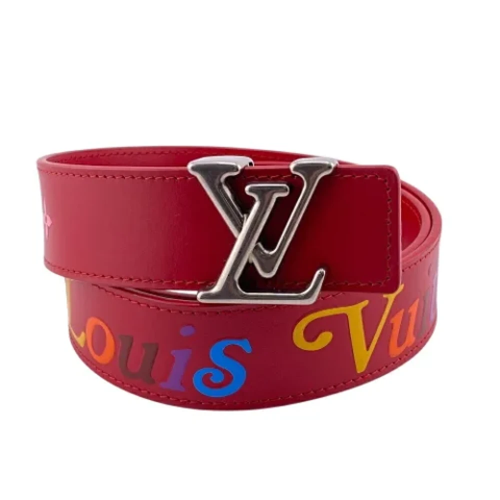 Louis Vuitton Vintage Pre-owned Leather belts Red Unisex