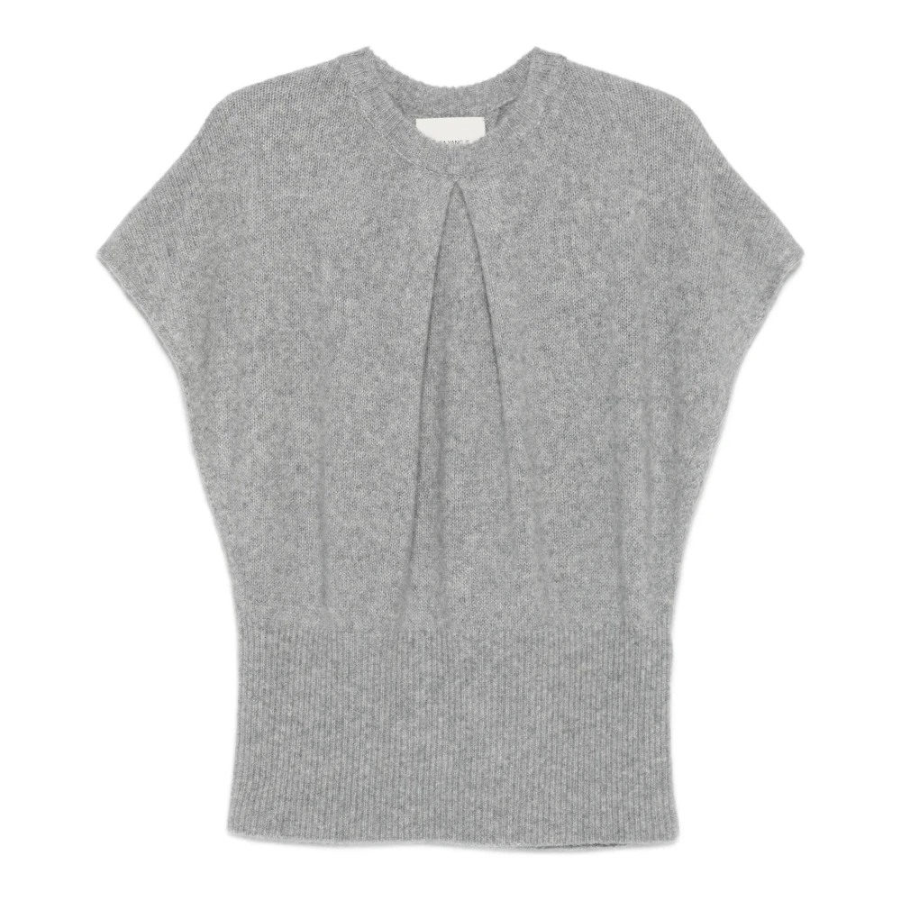 Lisa Yang Women's Gray Cashmere Knitwear, S, Crewneck Jumper