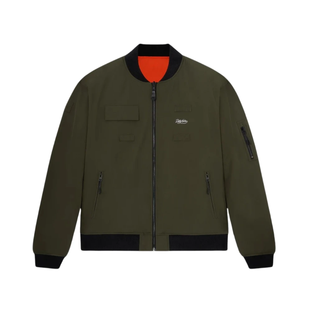 Dolly Noire Green Reversible Bomber Jacket Orange - Male - Bomber Jackets - Xl - Jackets