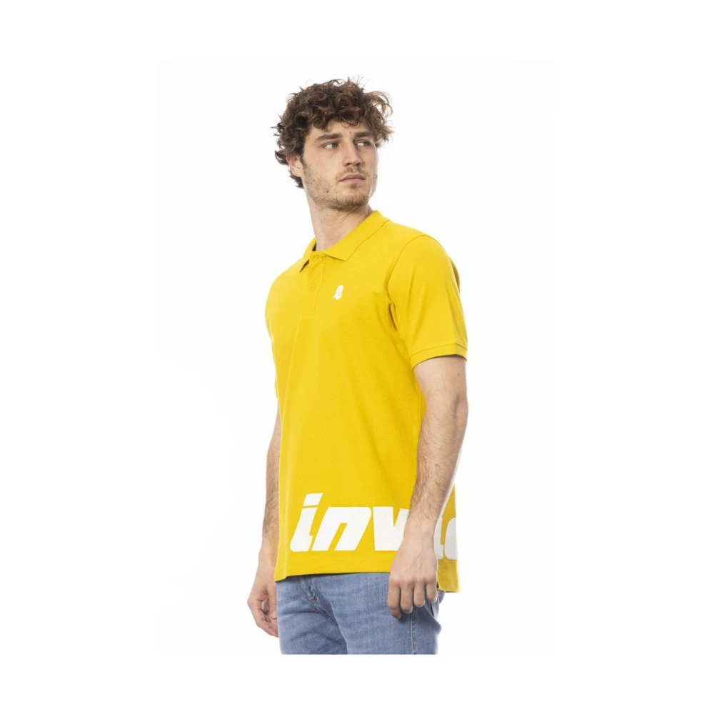 Invicta Geel Katoenen Poloshirt Yellow Heren