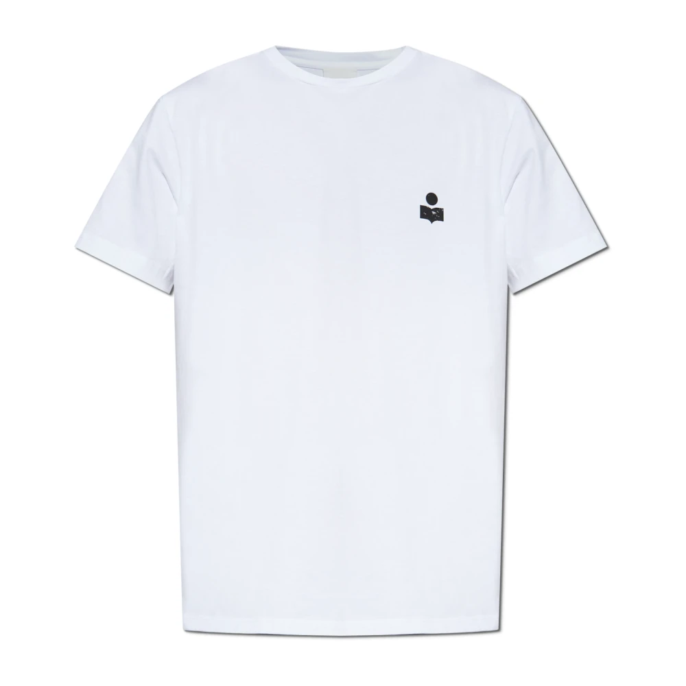 Isabel Marant Herr Vit Toppar L, Bomull, T-Shirt Zafferh