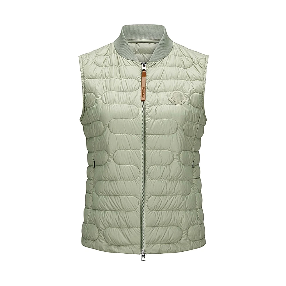 Moncler Gewatteerd Puffer Vest Green Heren
