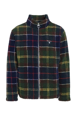 Sherpa Jacka med Tartan Motiv