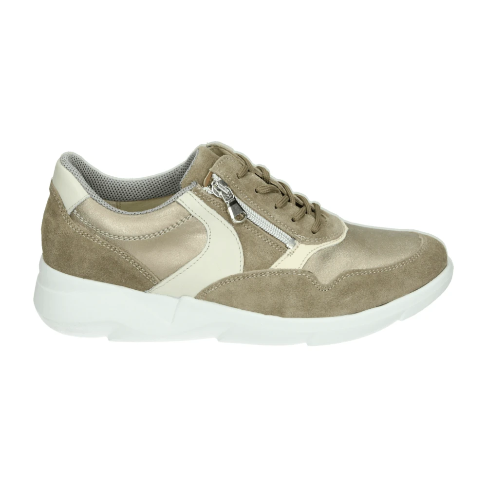 Waldläufer Sportieve Lage Sneakers Dames Schoenen Bruin