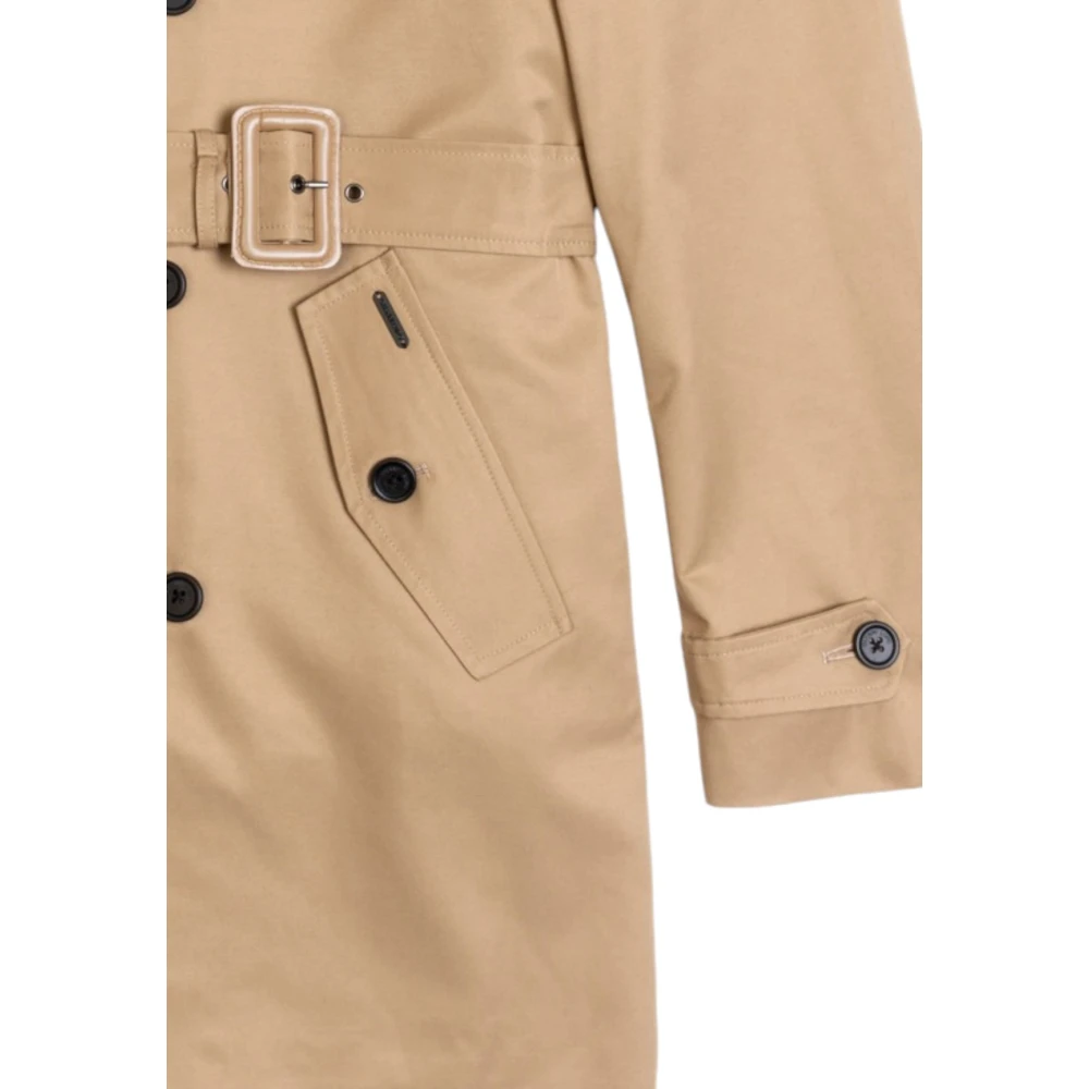Gianni Lupo Kameel Waterdichte Trenchcoat Brown Heren