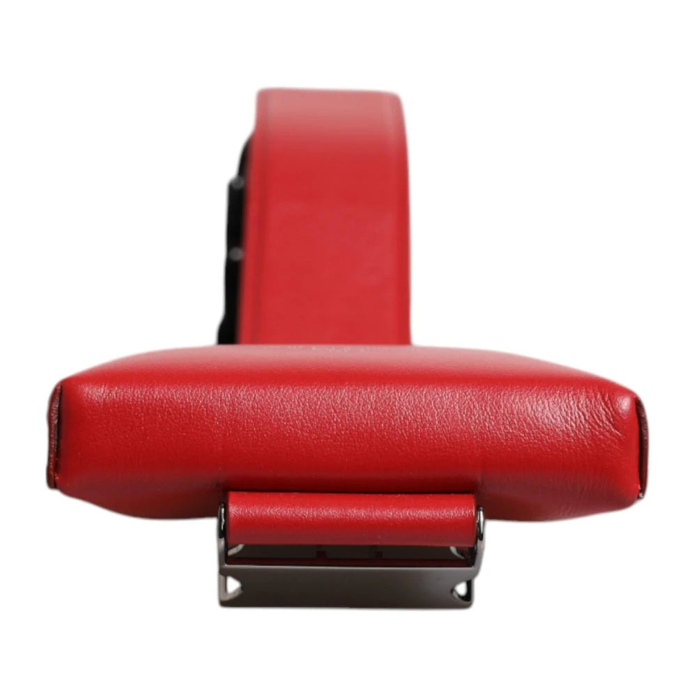 Dolce & Gabbana Rode Leren Logo Kaarthouder Portemonnee Red Heren