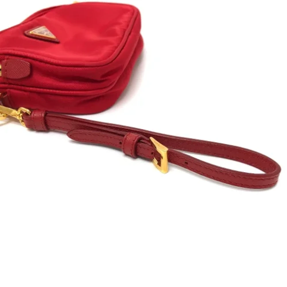 Prada Vintage Pre-owned Fabric prada-bags Red Dames