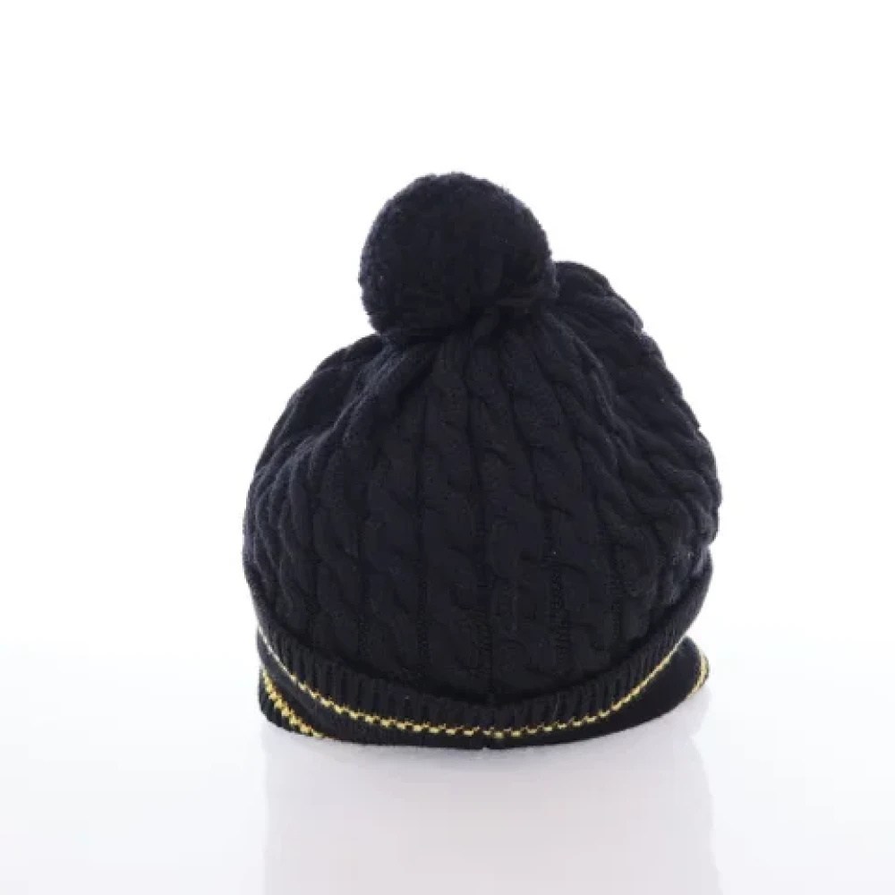 Gucci Vintage Pre-owned Wool hats Black Dames
