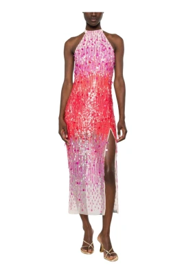 Halterneck Midi Dress