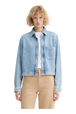 Cropped Denim Shirt