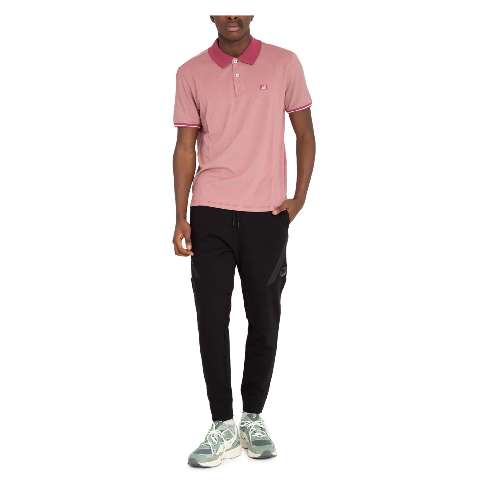 C.P. Company Piquet Polo Shirt in 577 Pink Heren
