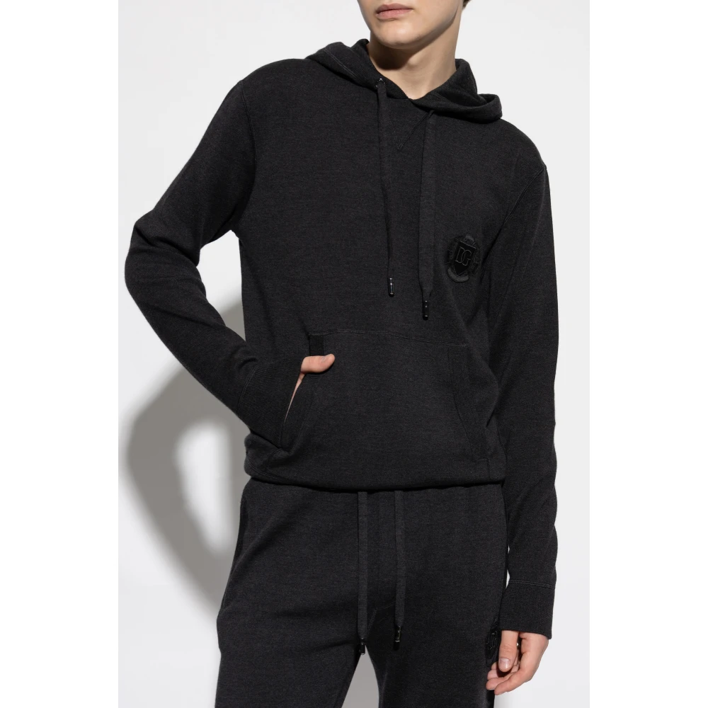 Dolce & Gabbana Hoodie Gray Heren