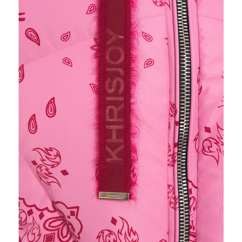 Khrisjoy Roze Gewatteerde Donsjas Aw24 Pink Dames