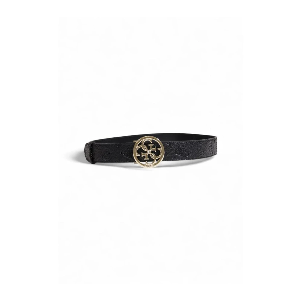 Guess Modern Zwart Polyurethaan Damesriem Black Dames