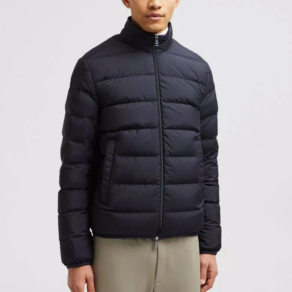 Moncler Korte Navy Donsjas Blue Heren
