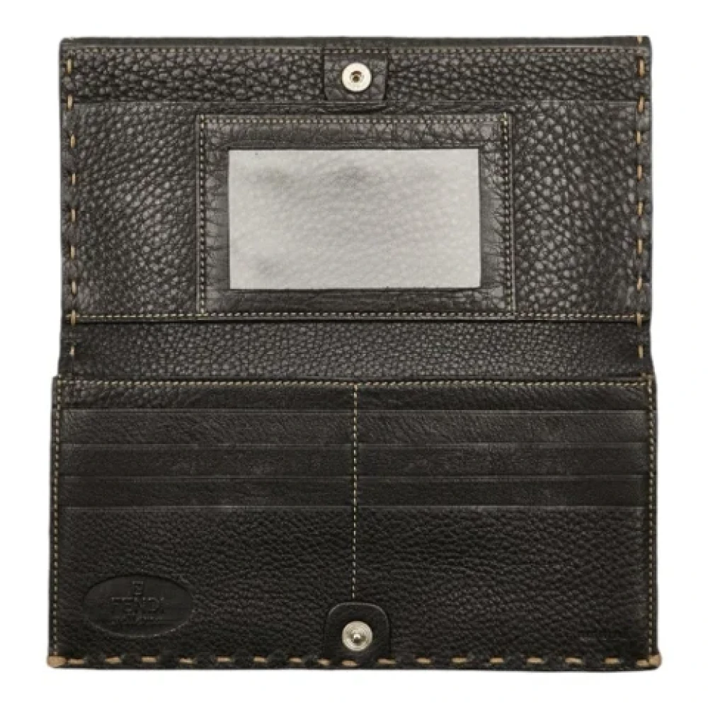 Fendi Vintage Pre-owned Leather wallets Blue Dames
