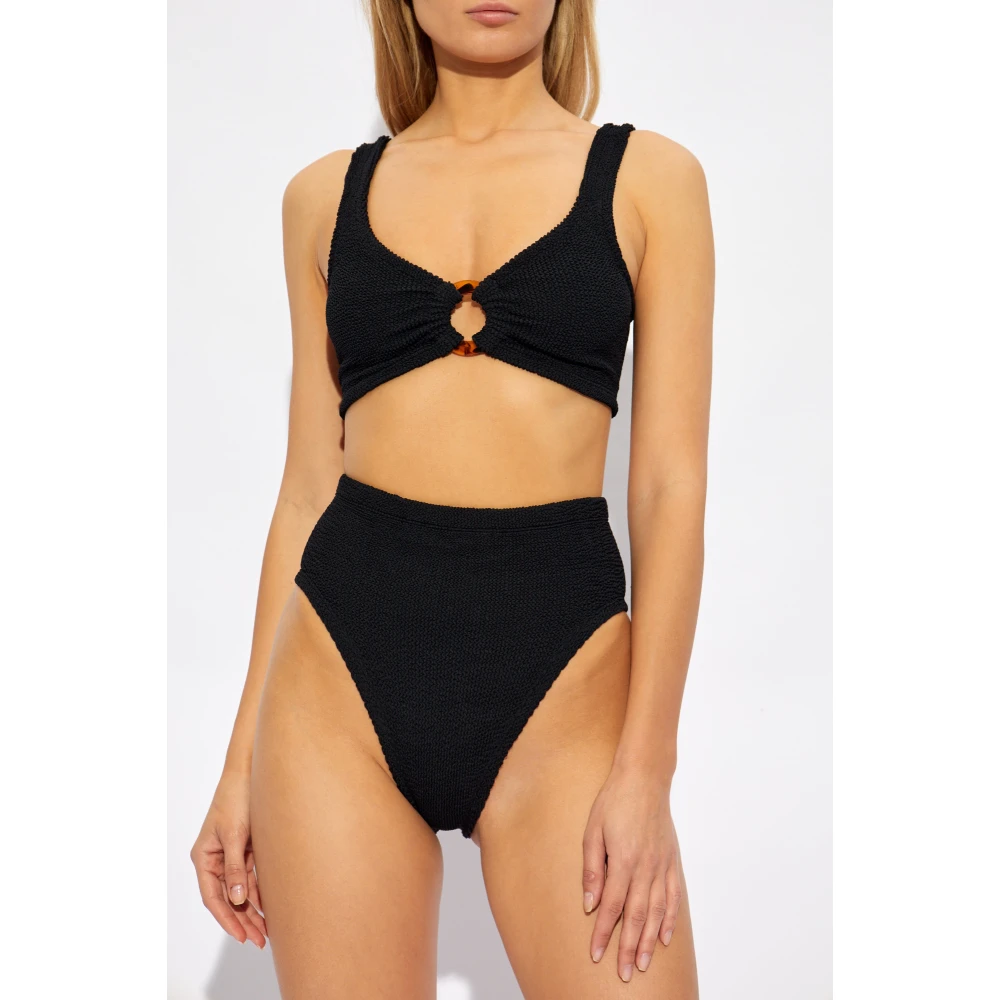 Hunza G Tweedelig badpak Nadine Black Dames