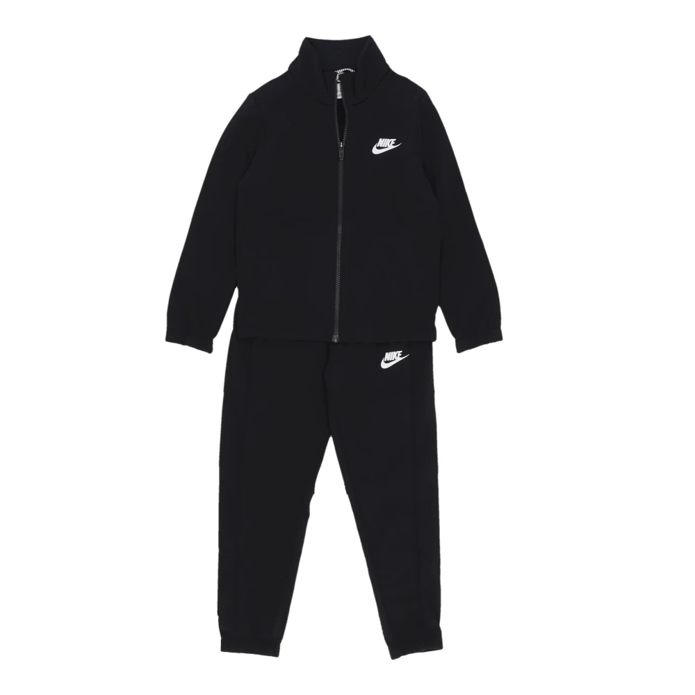 Nike Boys Black Kids Sport Sets, S, Full-Zip Tracksuit