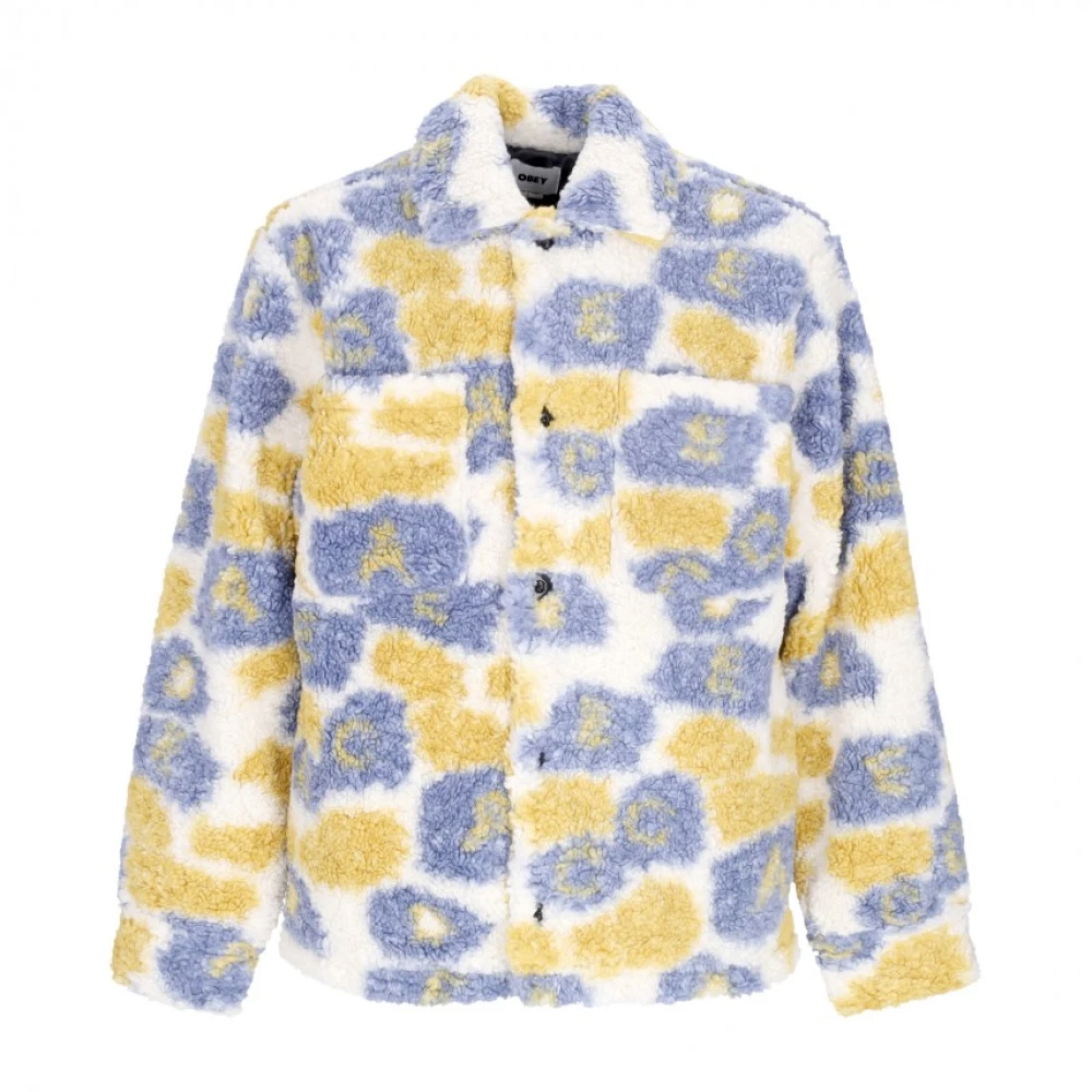 Obey Men's Blue Faux Fur Shearling Jackets