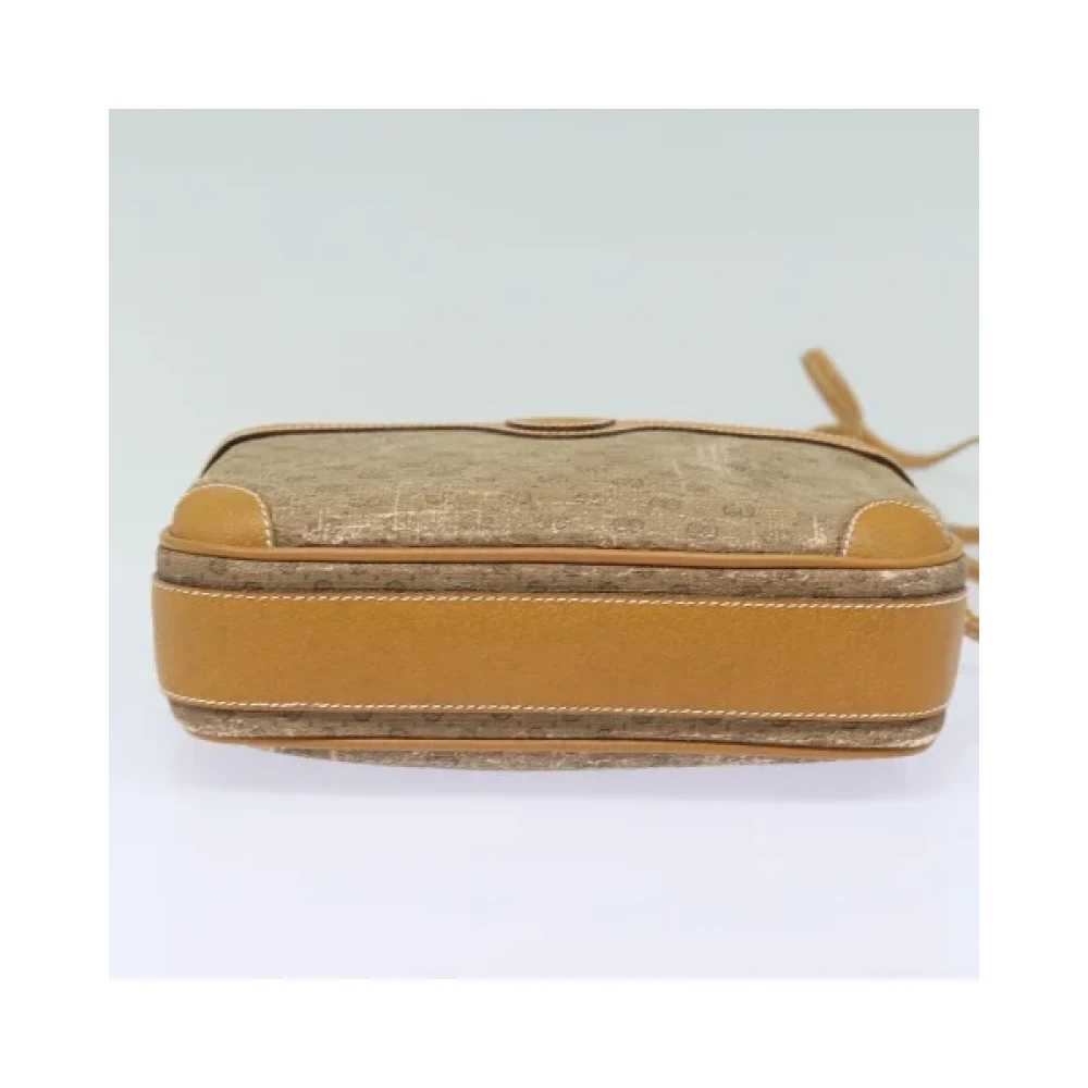 Gucci Vintage Pre-owned Fabric gucci-bags Beige Dames
