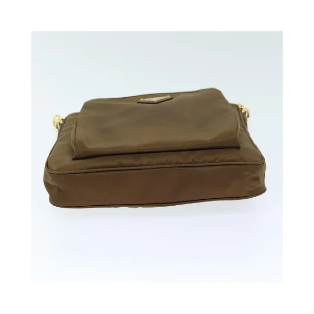 Prada Vintage Pre-owned Nylon prada-bags Brown Dames