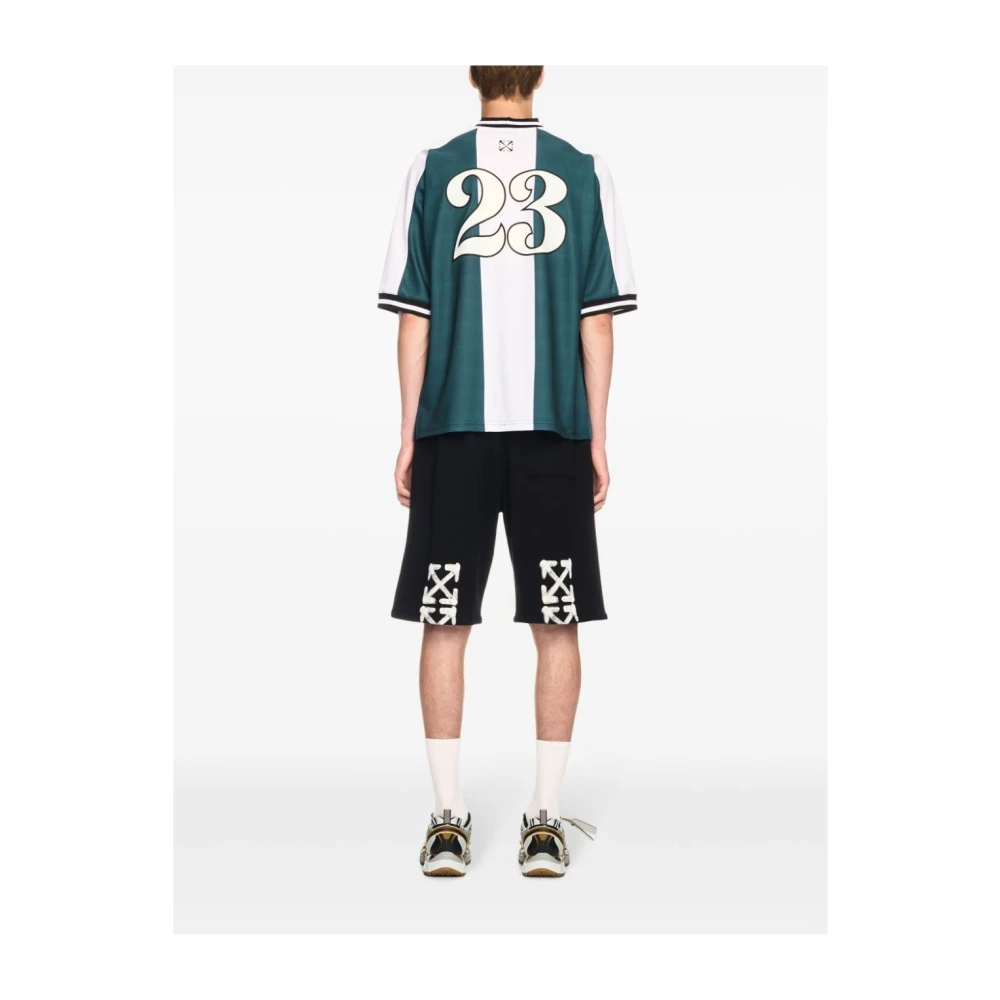 Off White Tiger 23 Voetbal T-shirt Groen Multicolor Heren