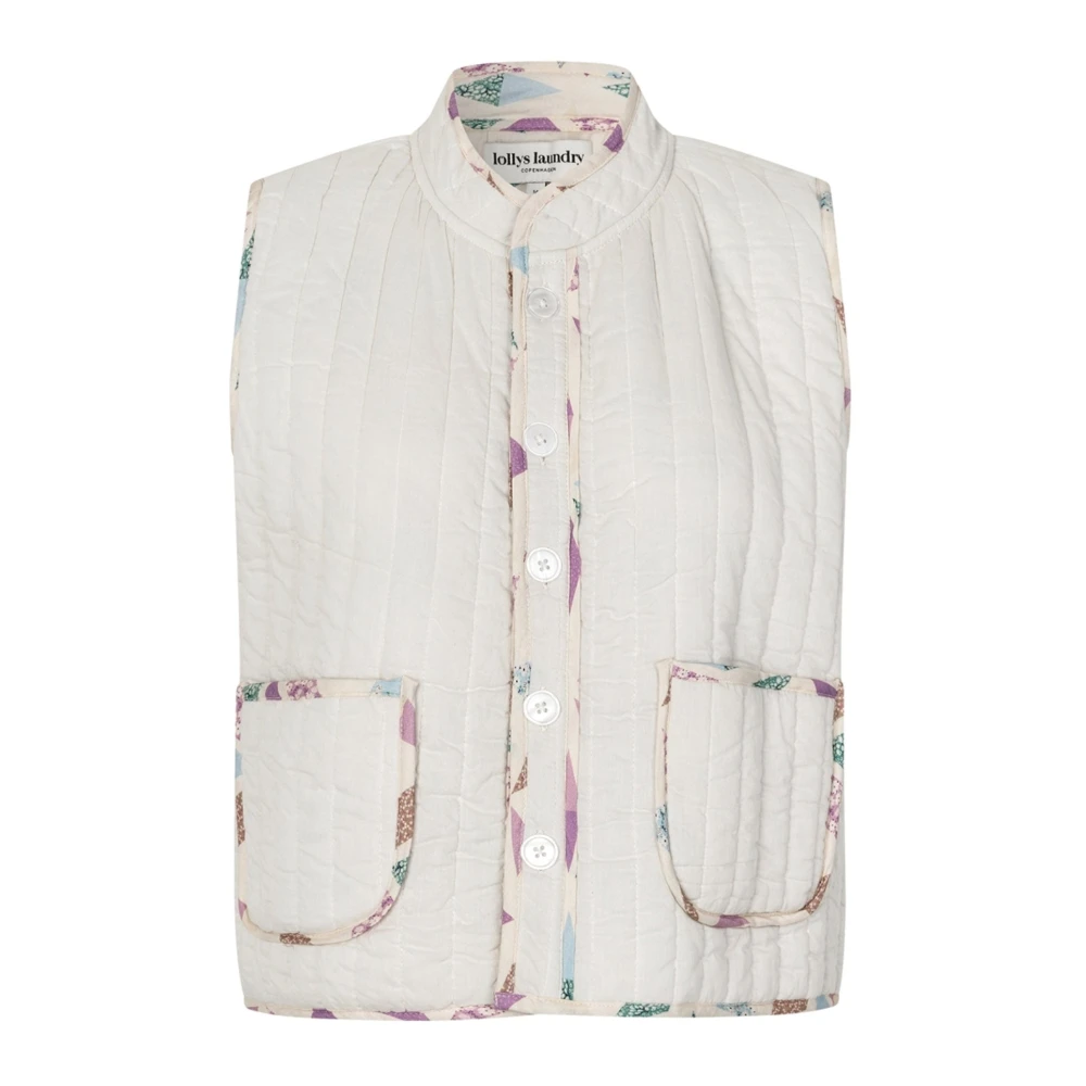 Lollys Laundry Women's Beige Waistcoats, M, Vests