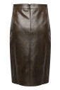 vintage-bruine-pencil-rok-met-split