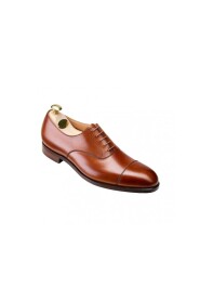 Brązowe Skórzane Buty Oxford
