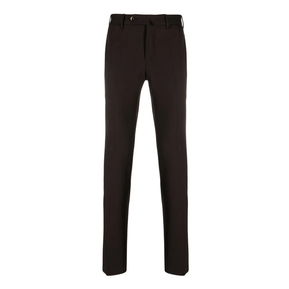 PT Torino Slim Bruin Twill Broek Brown Heren