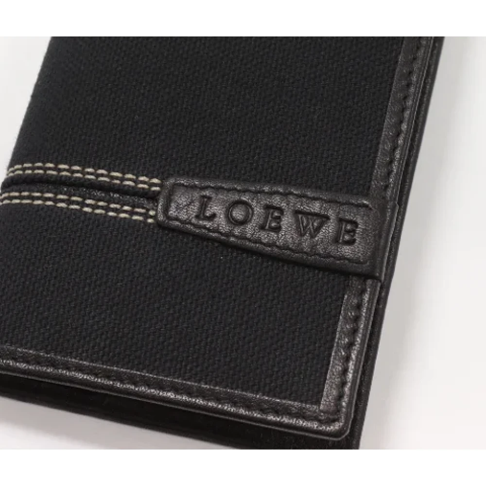 Loewe Pre-owned Leather wallets Black Heren