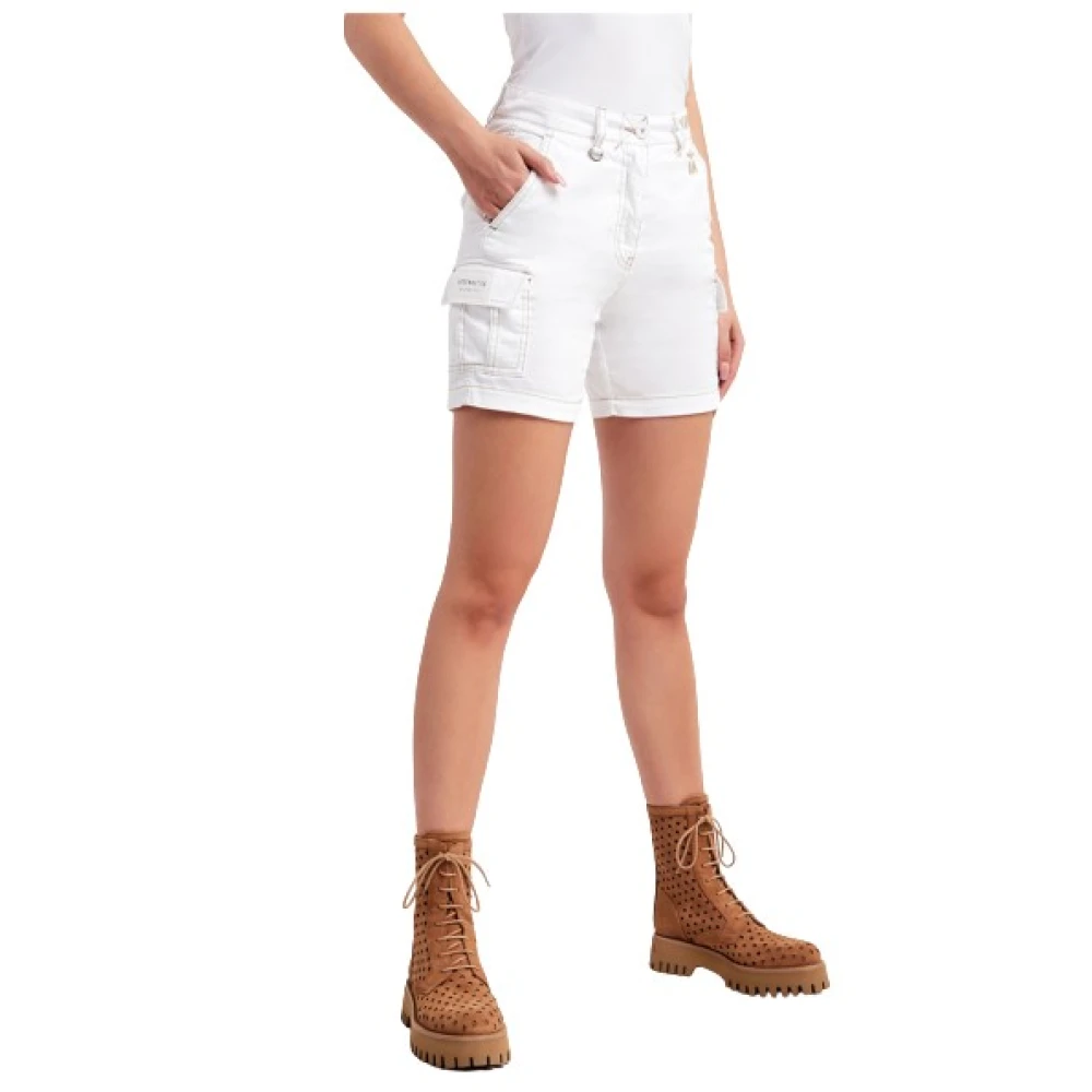 Aeronautica Militare Damen Weiß Shorts, Xsgröße:
