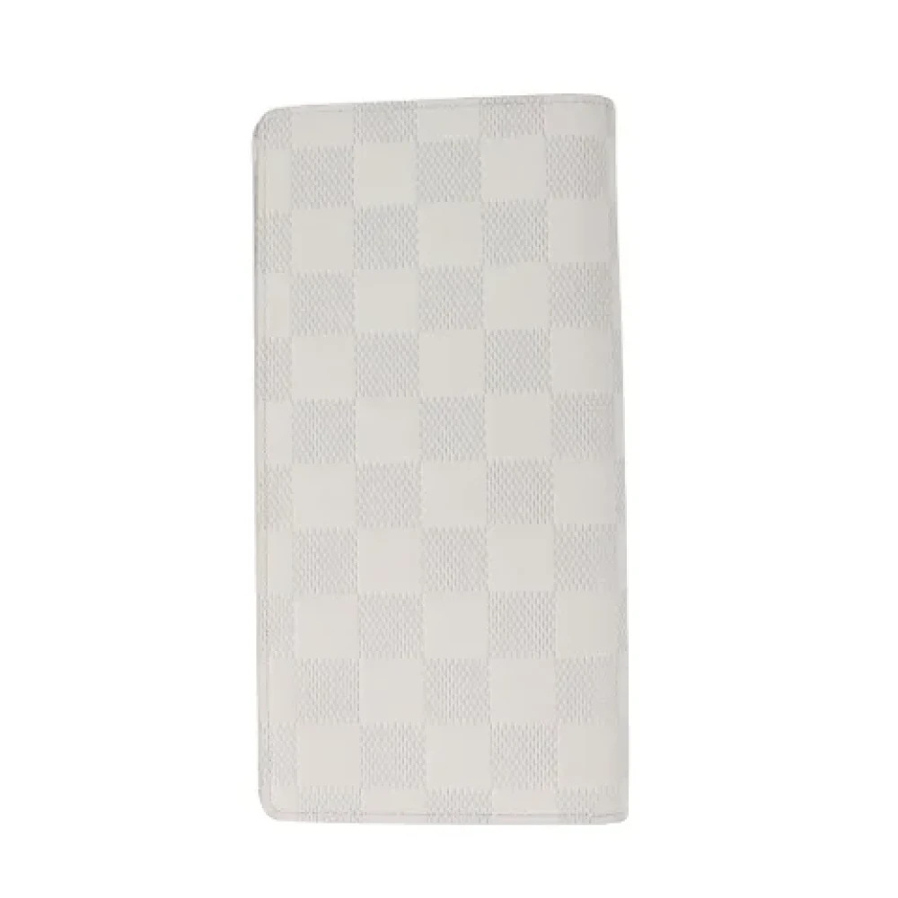 Louis Vuitton Vintage Pre-owned Leather wallets White Heren