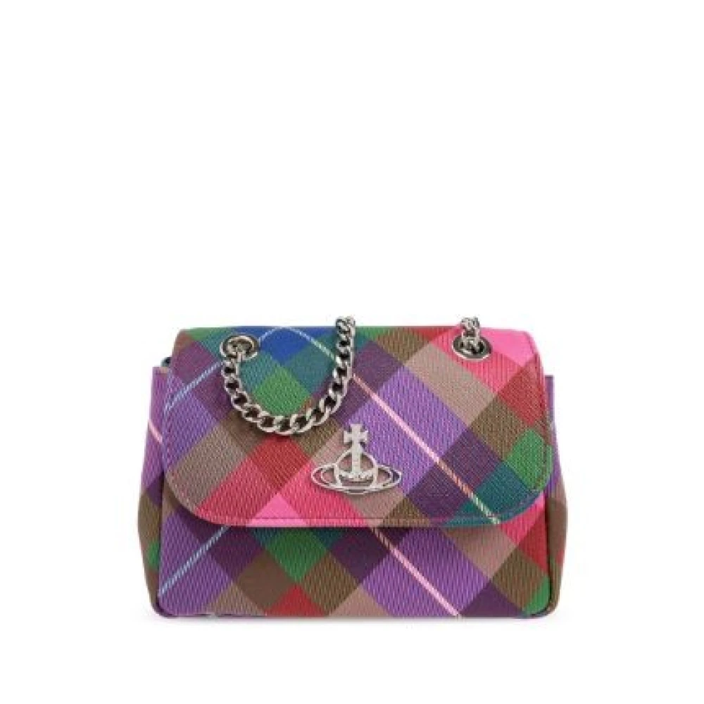 Vivienne Westwood Ketting Schoudertas Cindy Tartan Multicolor Dames