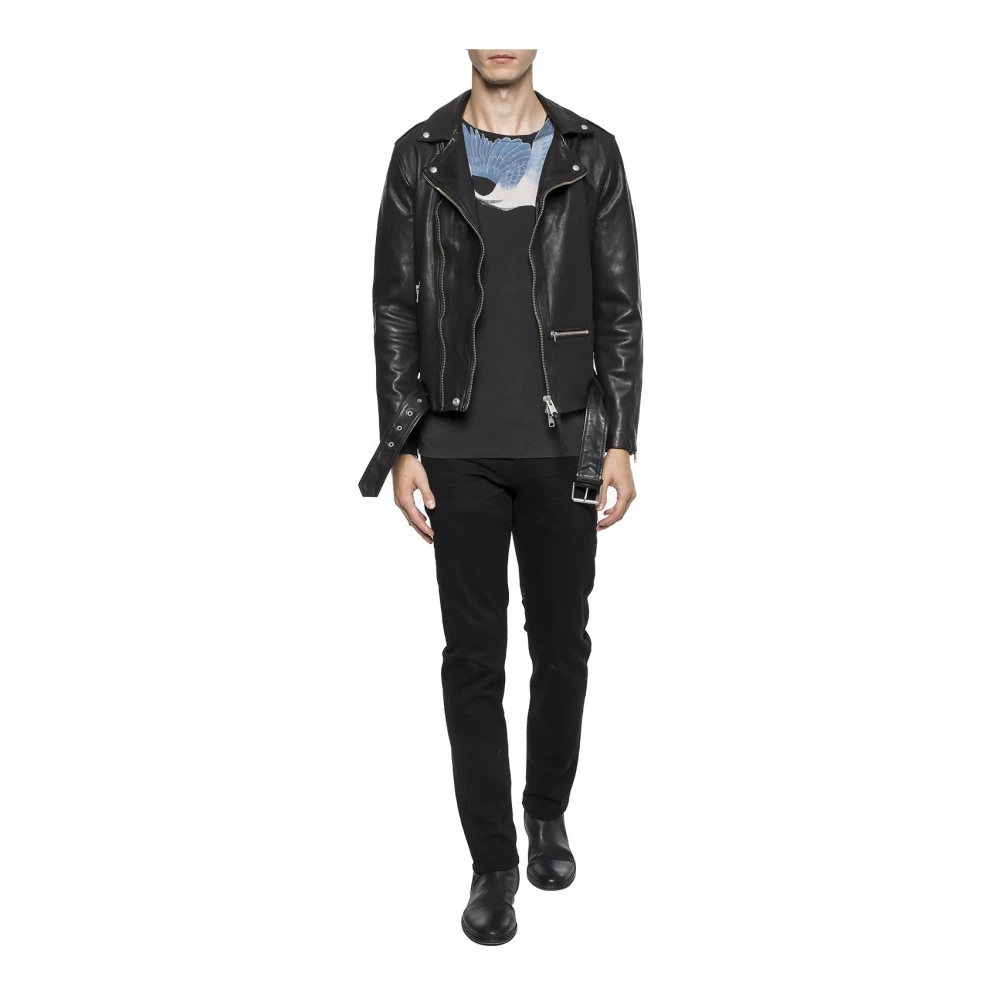 AllSaints Wick Bikerjack Black Heren