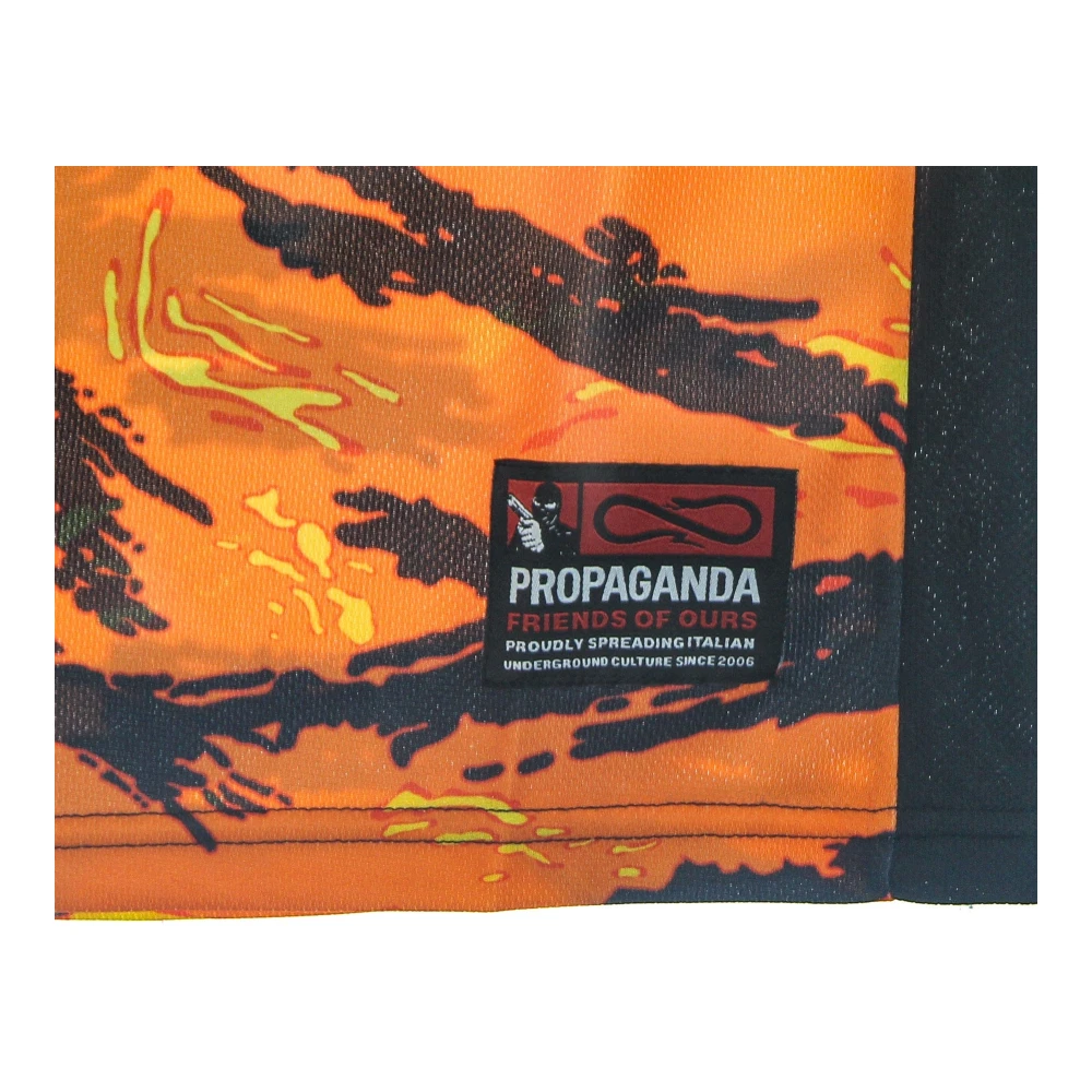 Propaganda Tiger Camo Basketball Tank Top Orange Heren
