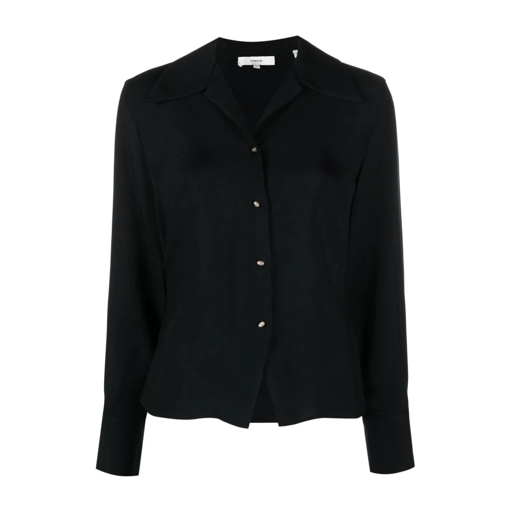 Vince Zwarte lange mouw casual blouse Black Dames